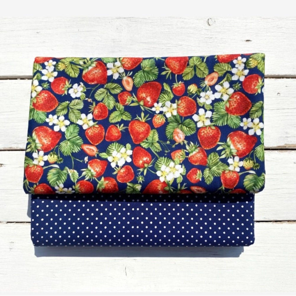 Strawberry Fields Fabric Bundle - 2 Yards Total (1 Yard Each Print)